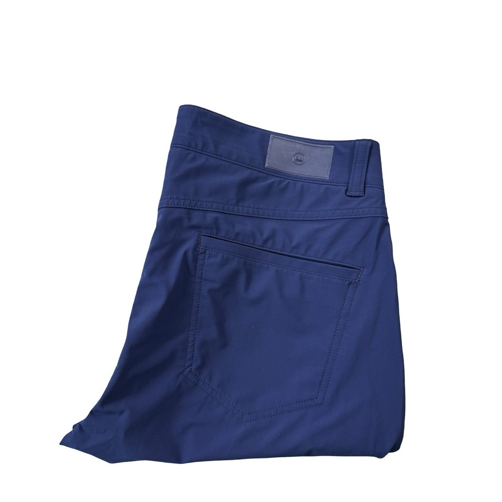 Peter Millar Crown Crafted Blue Performance 5 Pocket Mens Golf Pant Size 34X32